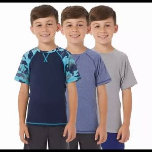 32 Degrees Boys 3-Pack cool shirt blue